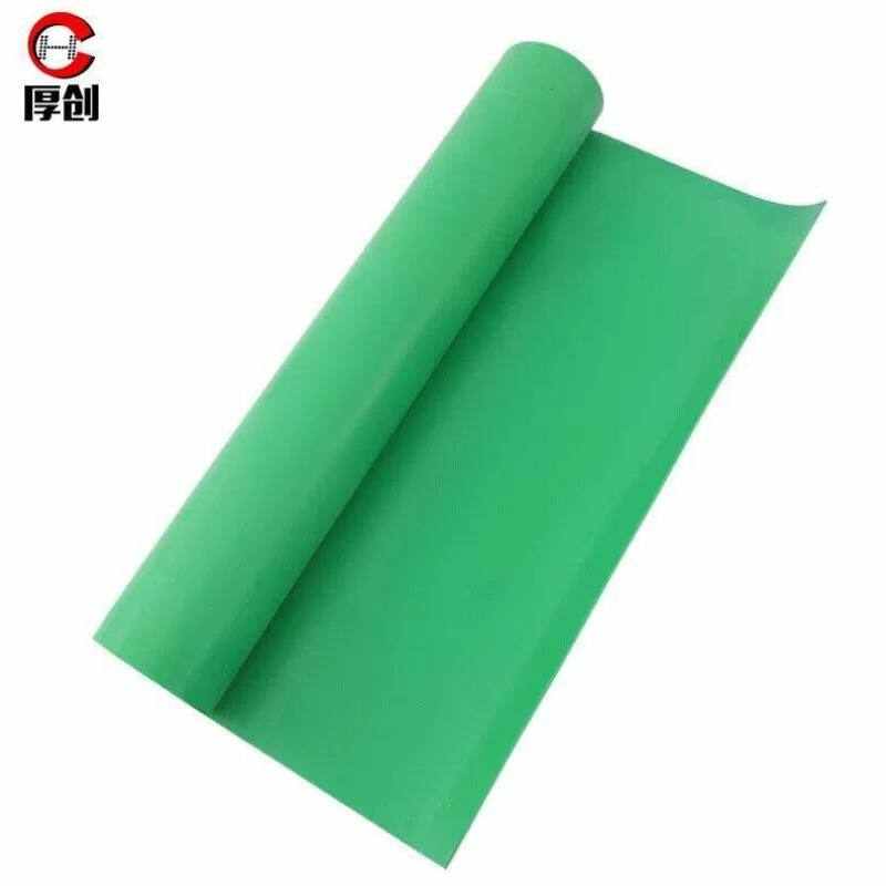 厚创10KV绝缘垫橡胶板高压工业绝缘橡胶垫绿色1米*5米*5mm厚
