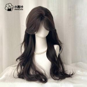 水舞沙假发女长卷发大波浪lolita中分浏海蓬松自然日常全头套式