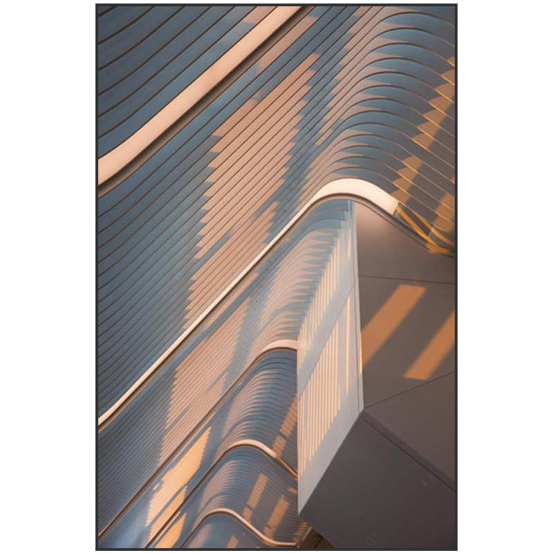 光影艺术建筑装饰画现代轻奢客厅玄关背景墙壁走廊挂画厂家批发图片