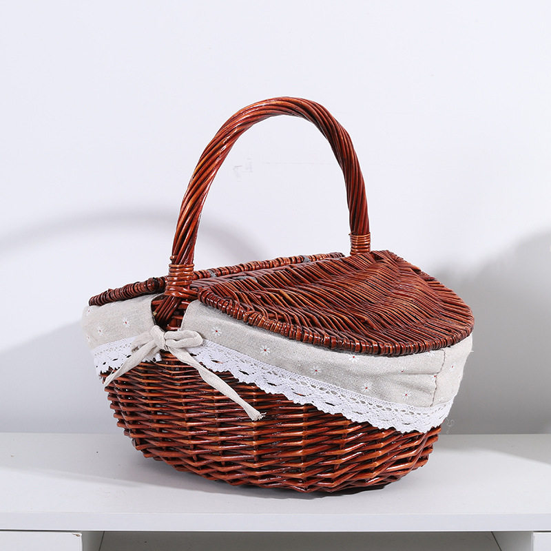 仿藤收纳篮花篮购物篮子藤编水果篮手提篮菜蓝野餐篮收纳筐鸡蛋篮,收纳整理,脏衣篮,淘宝优惠券,粉丝福利购,淘宝优惠卷