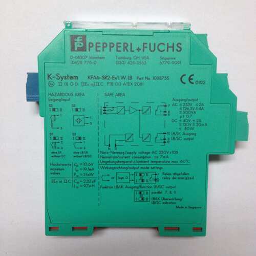 KFU8-CRG2-EX1.D/KFU8-FSSP-1.D倍加福P+F报警设定器安全栅