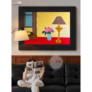 静小馨众艺术玄关装饰画客厅中个性温物纯手绘油画卧室沙发gw125