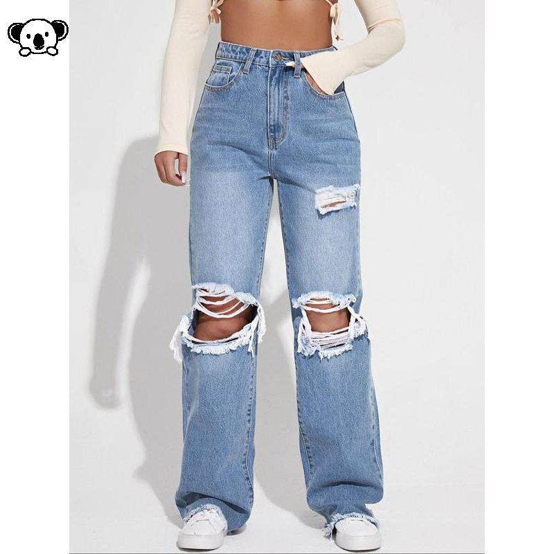 P 44236 Women Daily Wear Jeans Casual Summer休闲牛仔裤
