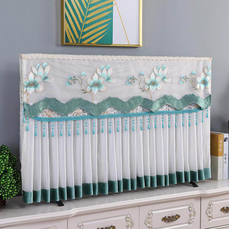 挂式曲面液晶电视机防尘罩台式蕾丝盖布家用全包42/55/65寸电视蒙