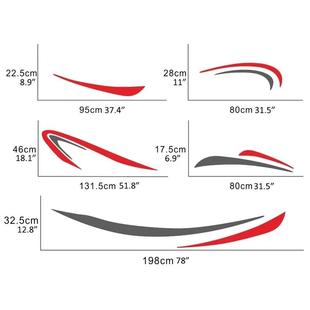 旅行车装 个性 彩饰 大纸篷车拖挂车条纹改装 房车饰条汽车257贴装