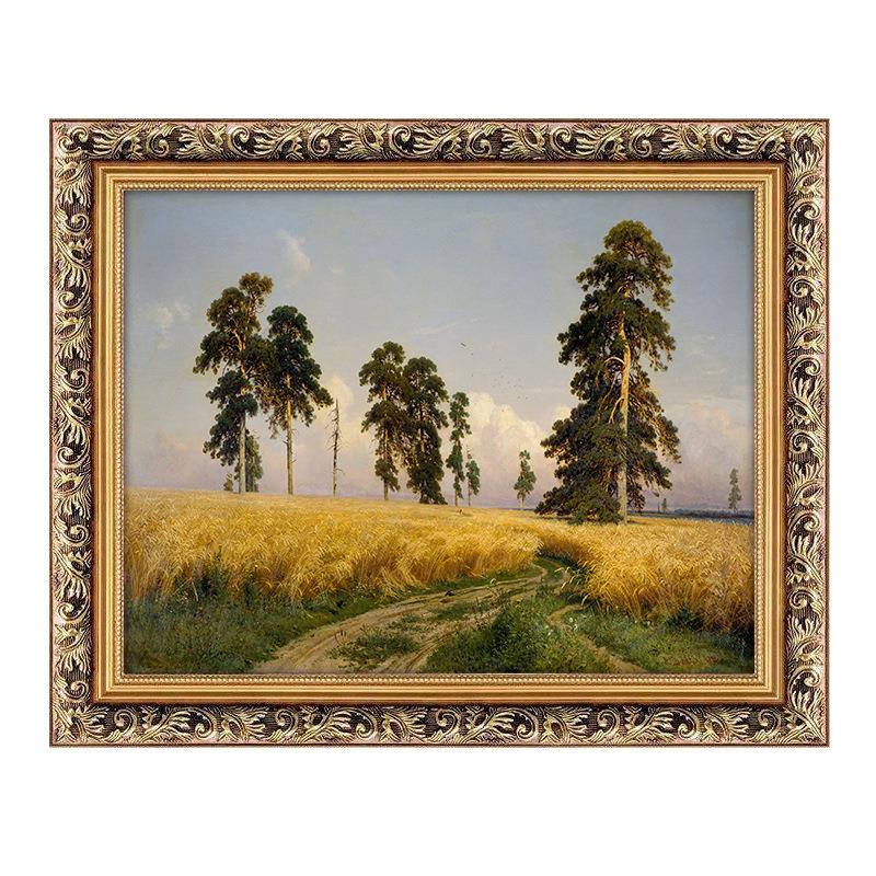 客厅装饰画油画挂画欧式世界名画希施金沙发背景墙山水风景画