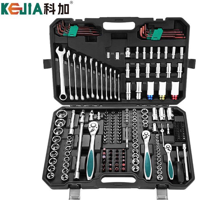 科加222件套汽修工具套装修车工具维修工具套筒扳手组合套装