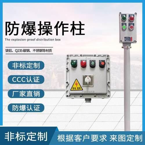 言泉水泵防爆控制箱接线开关控制箱配电箱电机控制柜380V一用一备