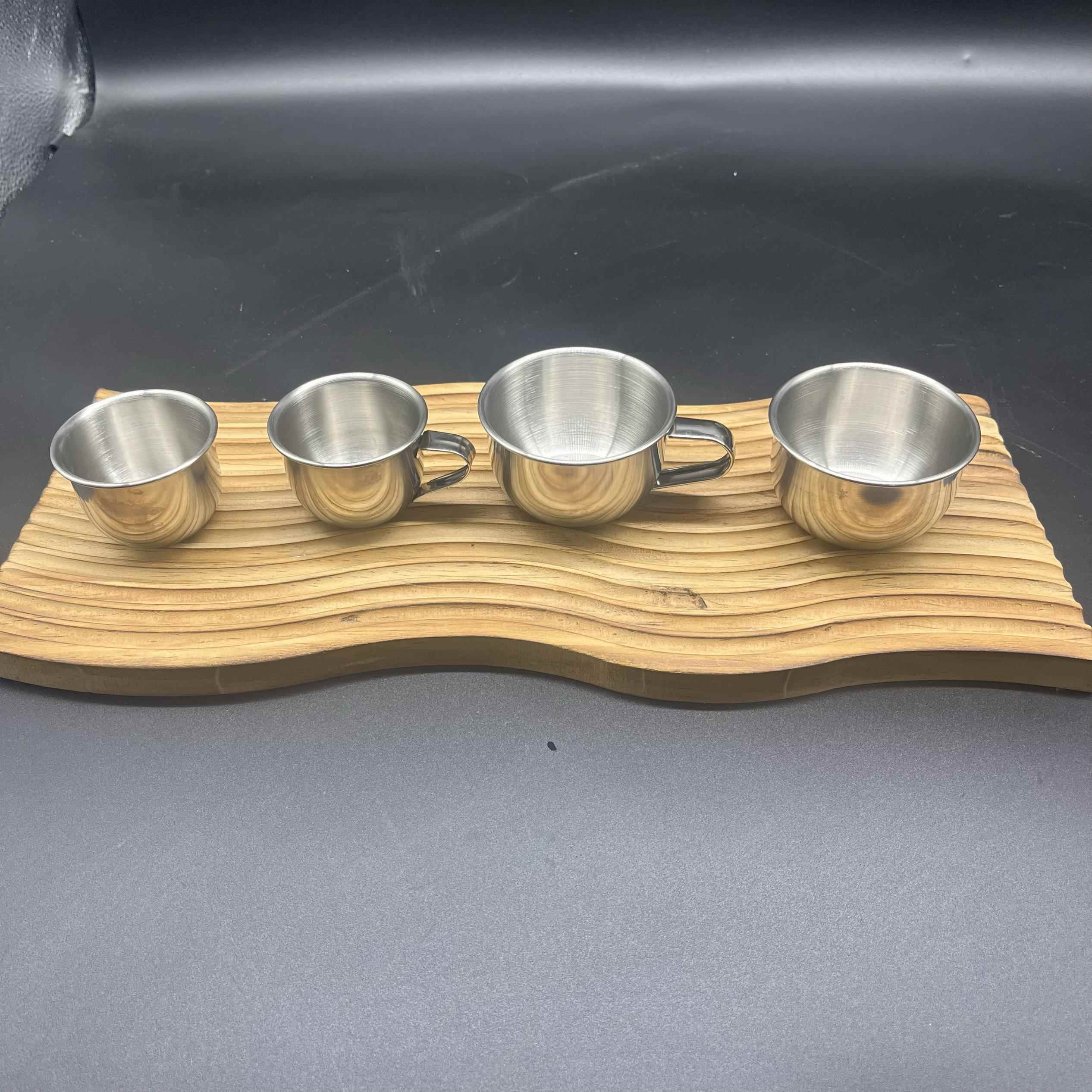 迷你水杯304不锈钢杯子小号小茶缸酒杯超小多用口杯70ml120ml