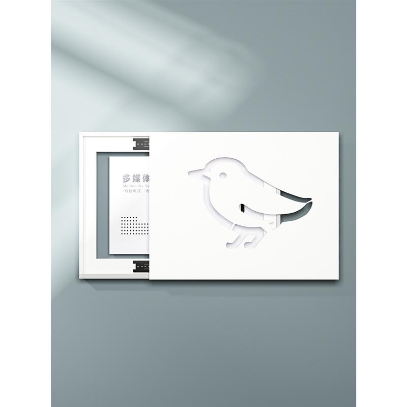 电表箱装饰画书桌收纳置物架