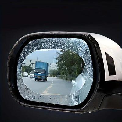 2pcs Set Car Rearview Mirror Window Anti Fog Clear Film Anti