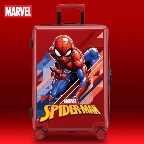 正品漫威儿童手推车蛛侠行李箱婴儿可以坐男孩李箱美国箱队蜘长密