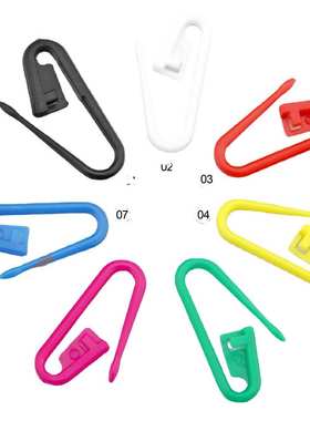 现货塑料别针2.3厘米和针线彩色白色玫红色蓝绿色手工编织