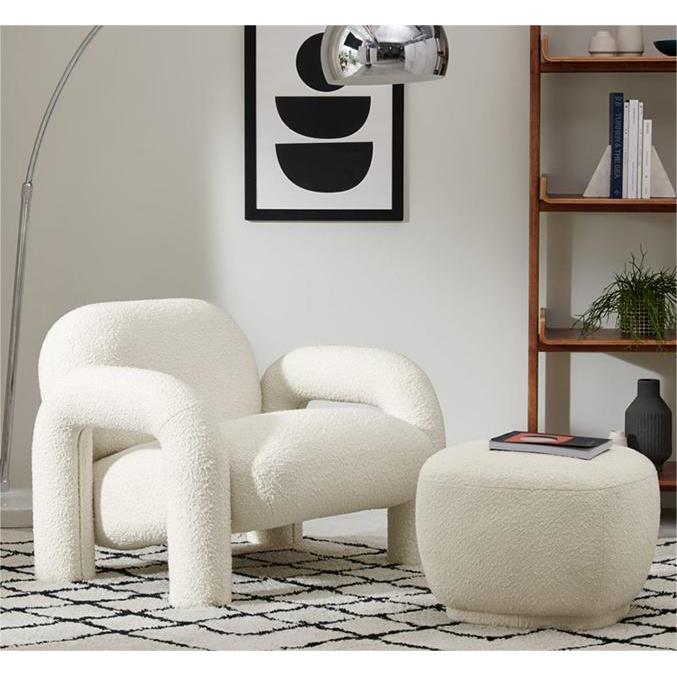 8V简约单人沙QOE发椅沙子发椅子布艺小沙发休小闲椅乳白色摩按椅