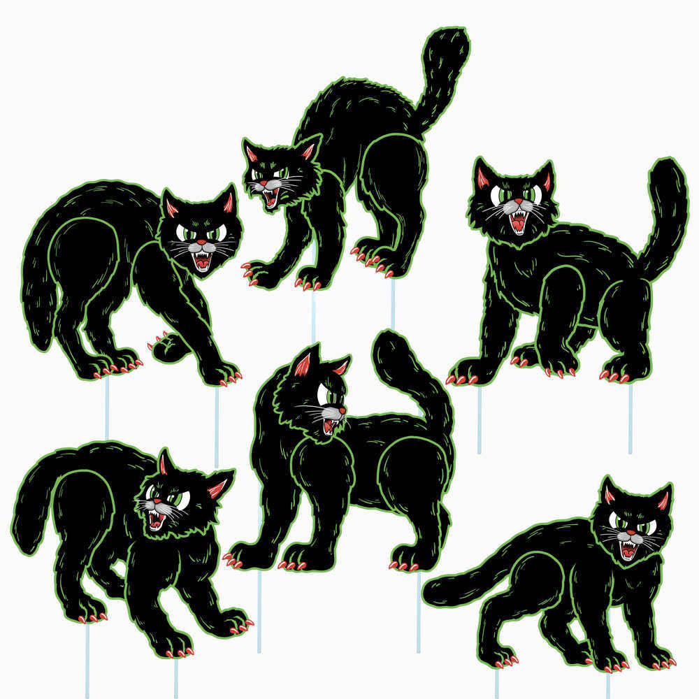 YGZKB101万圣节中空板夜光地插庭院花园插件yard art户外装饰插牌,节庆用品/礼品,吊顶纱幔,淘宝优惠券,粉丝福利购,淘宝优惠卷