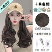 高档帽子假体发一夏天假发全头套2女长时尚 自然棒球帽假发头套0发