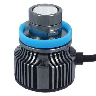 9006内置驱动双色灯 汽车LED激光雾灯高亮聚光透镜H7 H11 9005