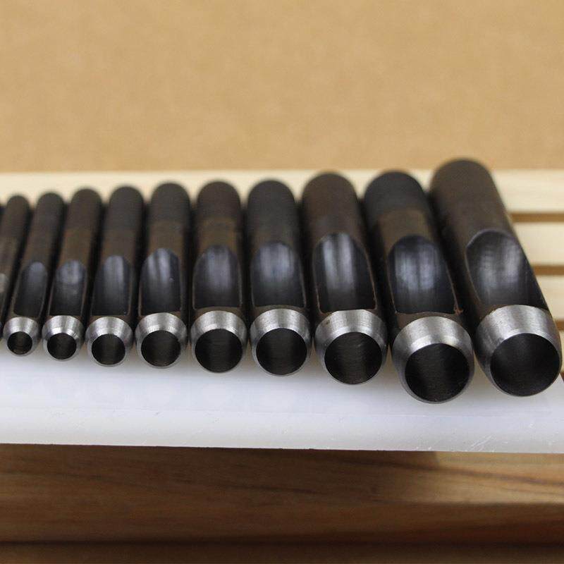 1-50mm 黑色皮带打孔器 皮带冲子皮革打孔器圆形钢铬钒钢冲头