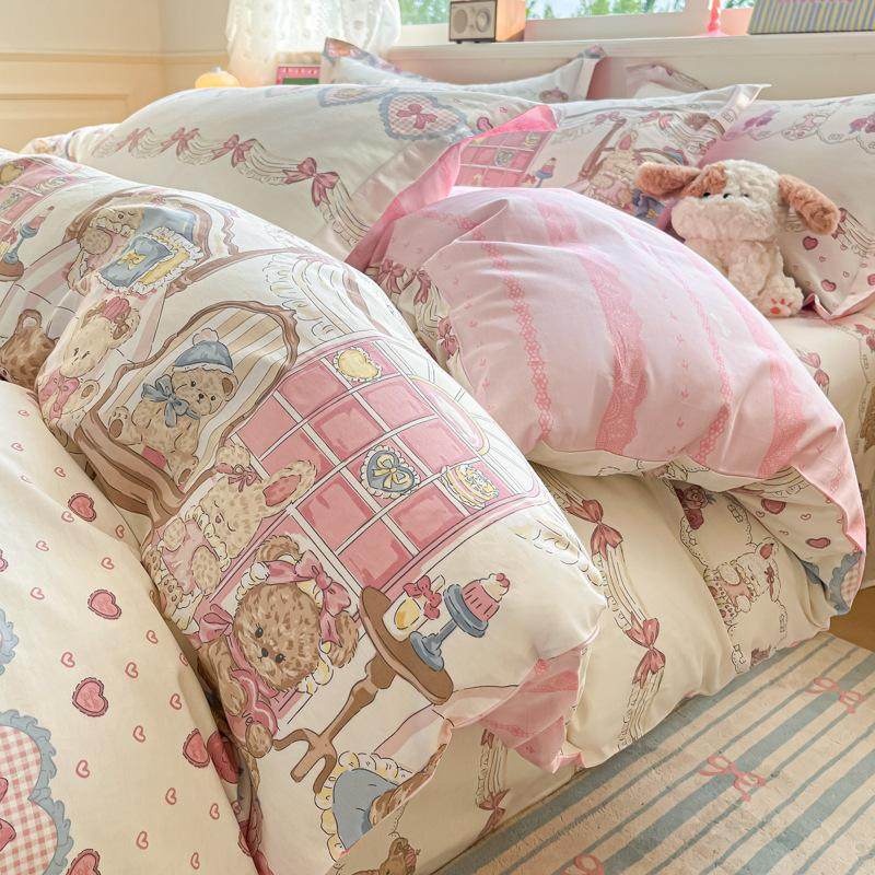 2025秋季卡通纯棉被套单件家用双人全棉被罩三件套宿舍单人被套,床上用品,学生床品套件,淘宝优惠券,粉丝福利购,淘宝优惠卷