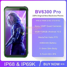 Blackview BV6300 PRO 5.7寸6+128三防IP68智能手机安卓10全网4G