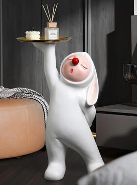 家红鼻BJA子兔迁大型落地摆件客厅沙发电视柜旁居饰装玄关创意乔