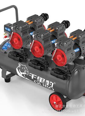 DX950-03 950W X3 -80L 工业级小型空气压缩机充气无油静音220V