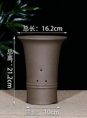Orchid table pot yixing purple flower pot special floor balc