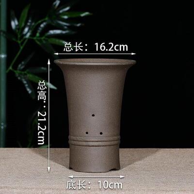 Orchid table pot yixing purple flower pot special floor balc