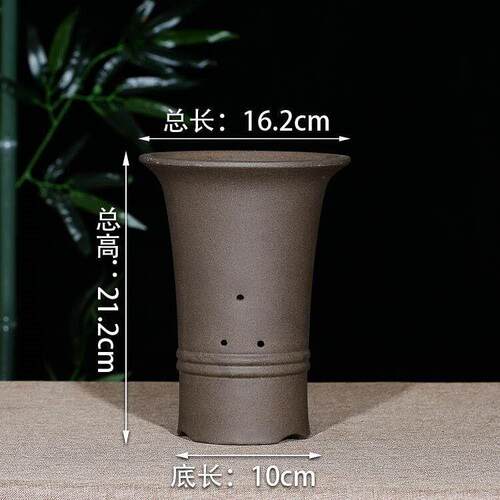 Orchid table pot yixing purple flower pot special floor balc