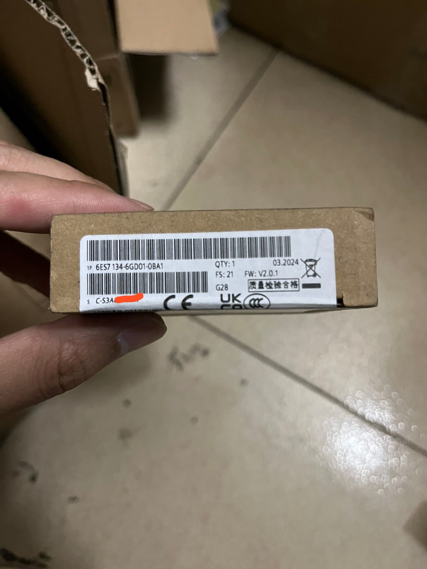 西门子134-6GD01原装正品，全新未拆封，24年货。