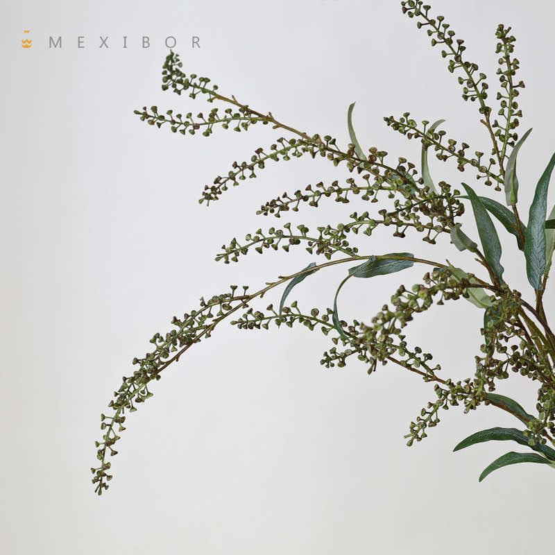 仿真草籽插花花艺设计配衬绿植客厅民宿餐厅吧台样板间家居装饰品