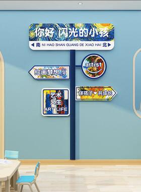 画室布置美术室儿童培训机构艺术学校文化墙贴幼儿园墙面装饰环创