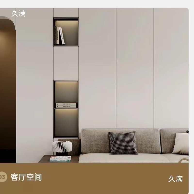 淋浴房新款置物架客厅不锈钢壁龛嵌入式分层电视背景柜展示柜