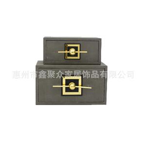 源头厂家新中式首饰盒家居玄关摆件样板房间售楼处收纳盒软装饰品