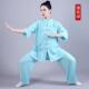 太极服女棉麻功绣花宏练服锻炼武术服夏季 正品 短袖 夏季 晨服 情新款