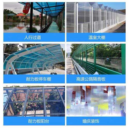 阳光板耐/力板透明mpc雨棚m婚房顶棚庆车棚采光05中空实心蜂窝板