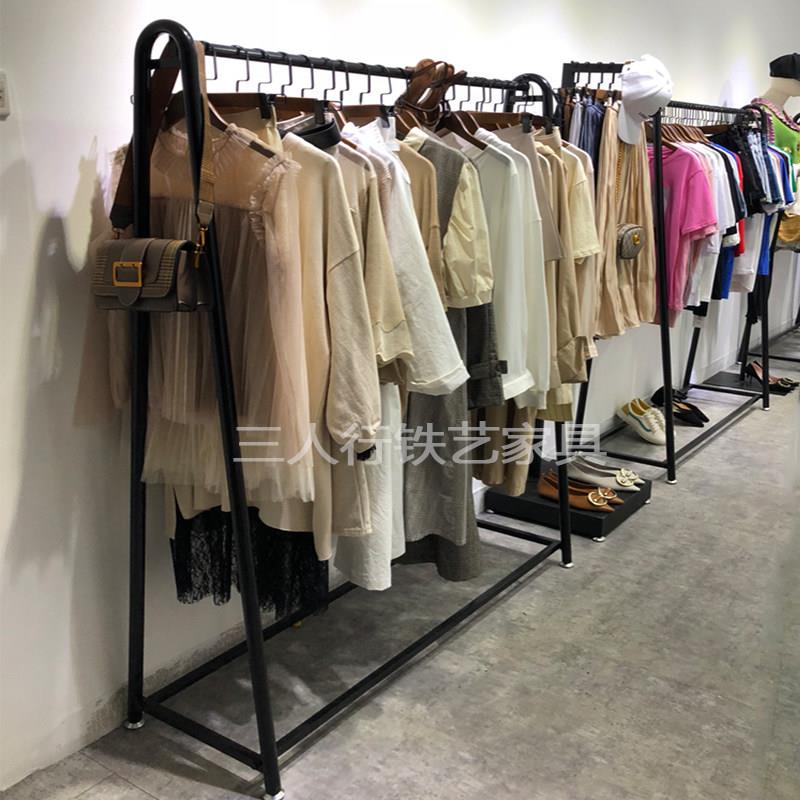 聚胜铁艺服装店展示架女装店货架服装架落地式高档礼服婚纱架子