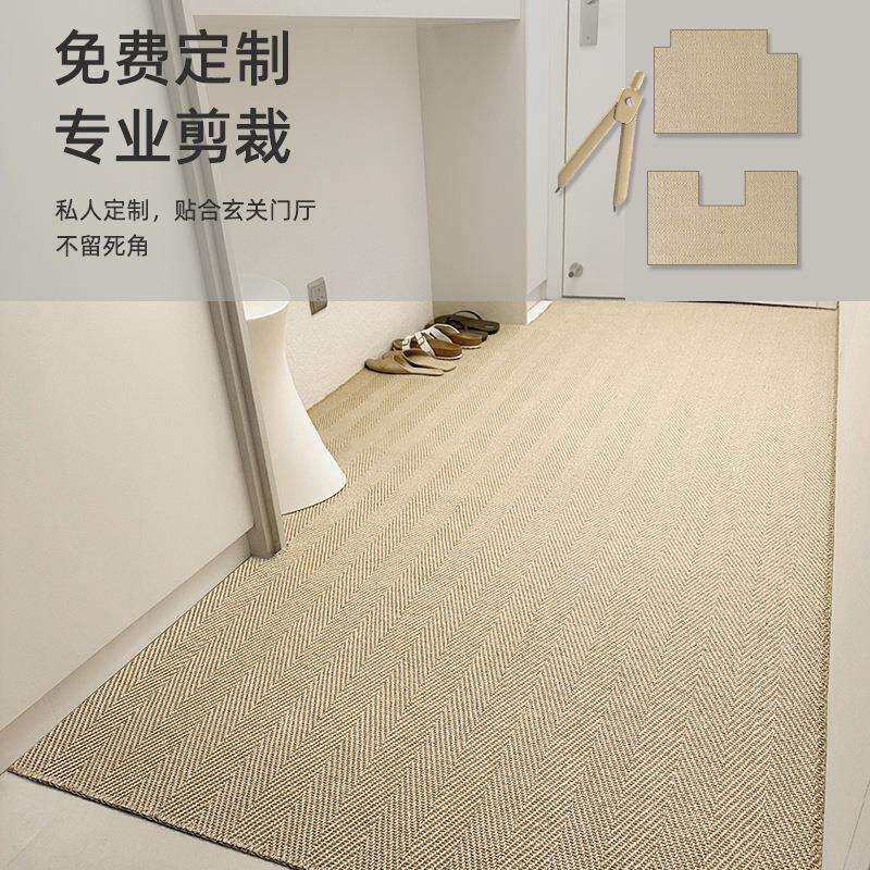 天然剑麻入户地垫玄关进门脚垫门垫飘窗阳台亚麻简约日式客厅地毯