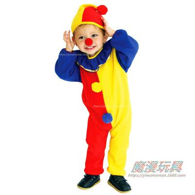 Clown Costume, Kids Kindergarten Halloween Performance