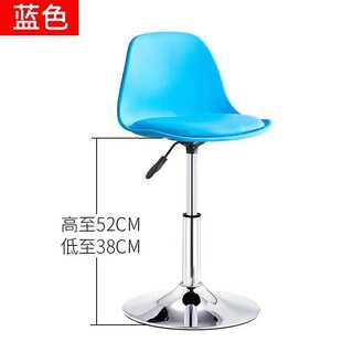 现代简约酒吧吧台椅银前台升降靠背椅子家用高脚凳吧台高凳子