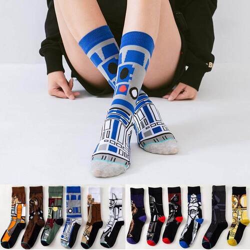 Star Wars Movie socks Master Yoda R2-D2 Cosplay Socks Wooki