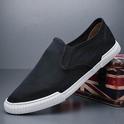 正品2025年款男鞋夏秋皮季透气软鞋休闲一脚蹬商软务英伦防新水底