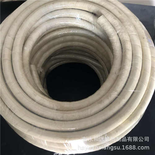 白色夹布食品用橡胶管 白色橡胶管 食品胶管 现货食品级橡胶管