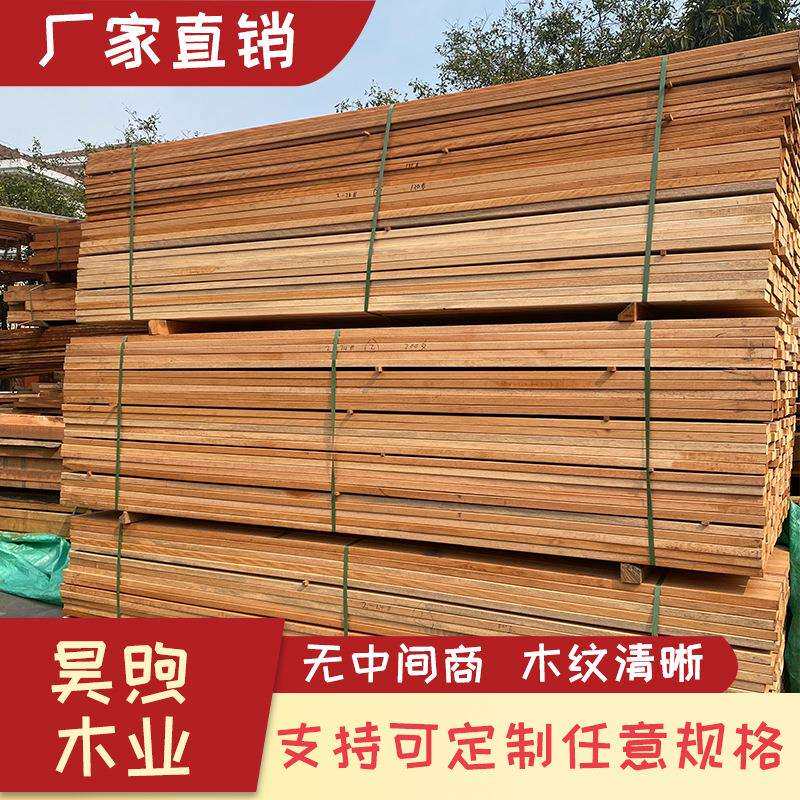 户外木质灰色地板扶手唐木硬木长廊木庭院唐木圆柱稳定木木料