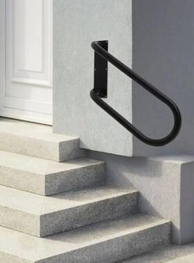 左向楼梯扶手室内和室外黑色门廊栏杆车库壁挂式防撞扶手浴室扶手