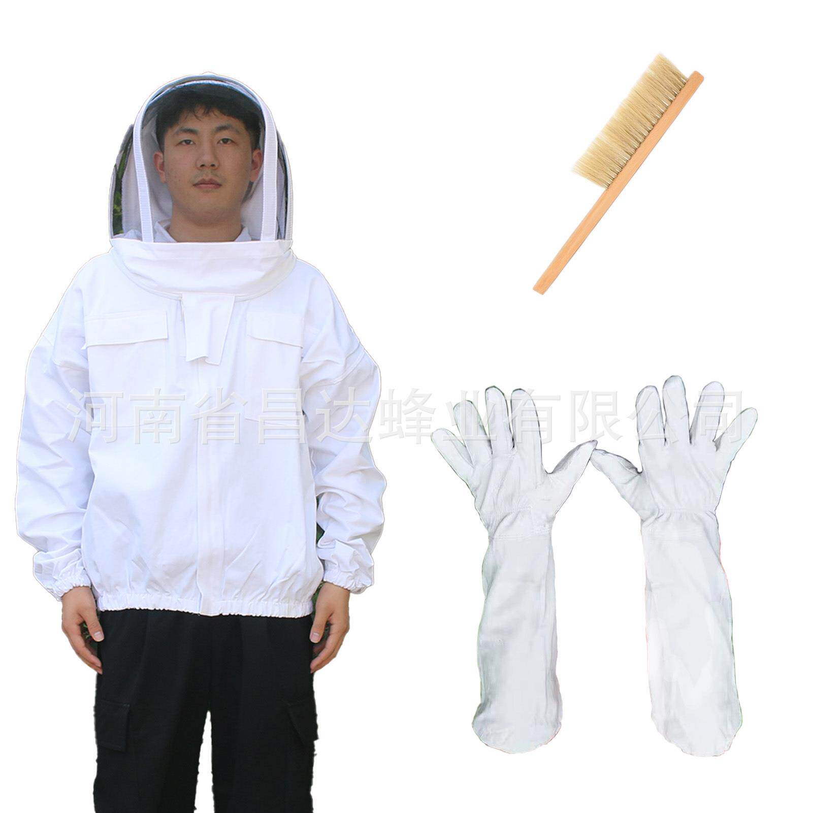养蜂服防护服防蜂衣加厚蜜蜂服防护服套餐养蜂工具防蜂帽抓蜂1