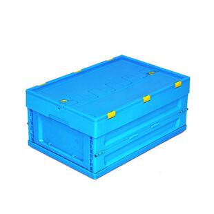 600250长塑料折叠COB箱周转箱 盖方形加带厚收纳箱子中转盒大胶箱