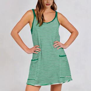 Buenoble Women Athletic Dress Built Shorts Striped Tennis