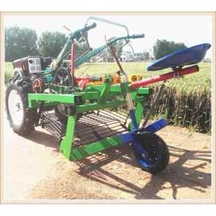 小型大蒜收获机四轮车前置出蒜机农用江苏邳州手扶车大蒜收获机