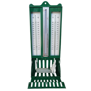 干湿计272 1屋型包检0.5级干湿球温度计纺织仓库实验铁壳温湿度表